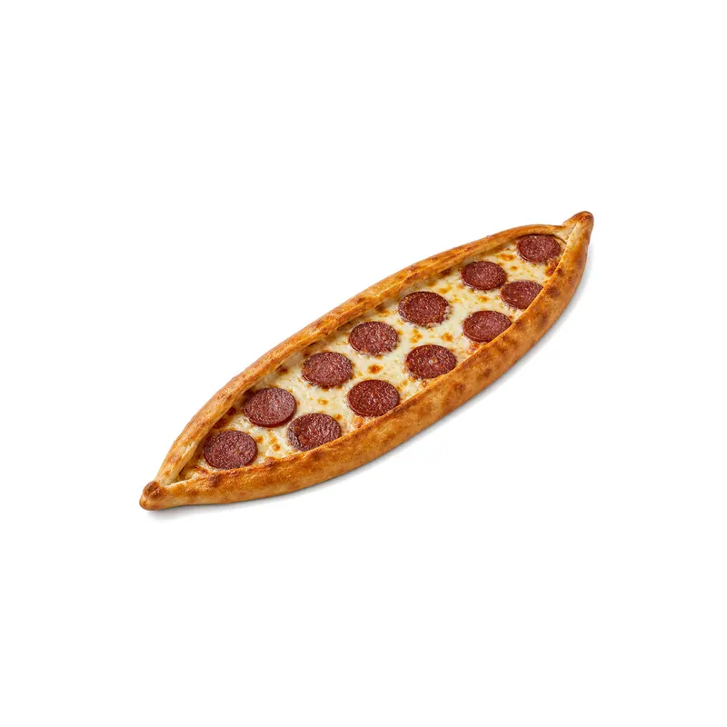 Sucuklu kaşarlı pide